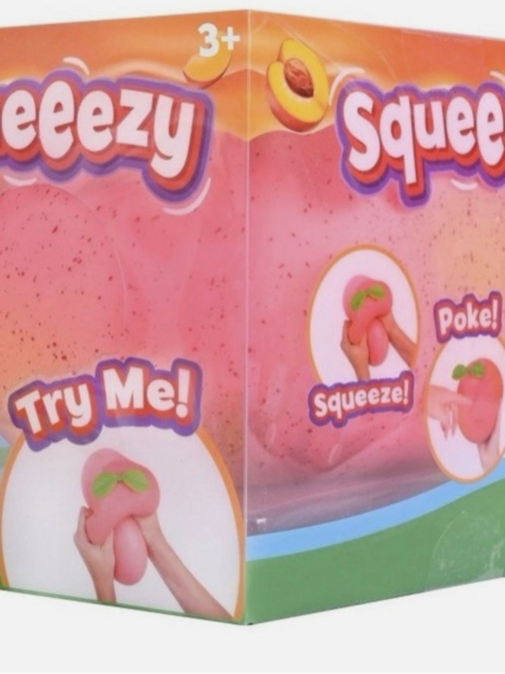 Jumbo Pink Peach Sensory Squeeze Toy
